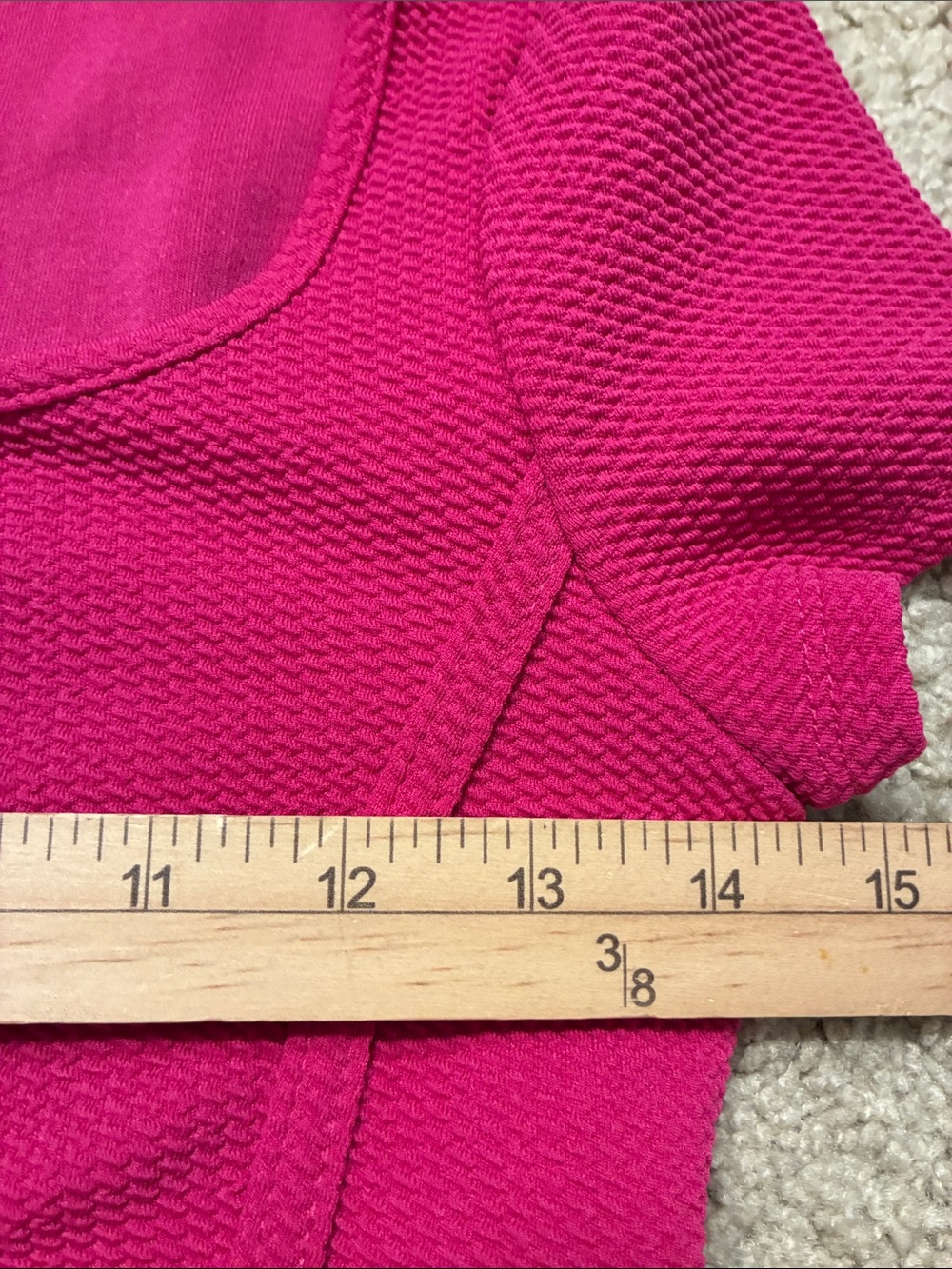 ๐ New! SHEIN Ribbed Square-Neck Crop Top Pink Fitted Stretchy Small NWT - Picture 6 of 7